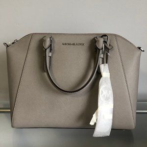 Michael Kors Leather Grey Purse